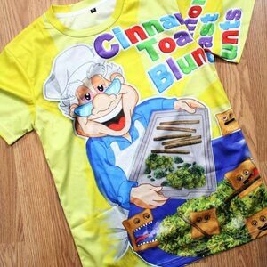 Cinnamon Toast Blunts 420 T-Shirt Size Large